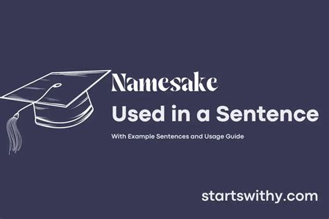 namesake meaning|namesake in a sentence.